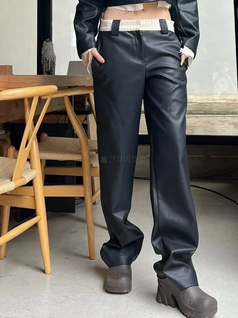 Gateless - Korean Women Fashion - #momslook - Like Leather pants - 8
