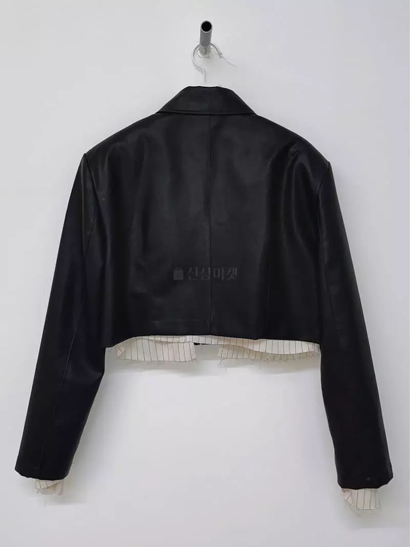 Gateless - Korean Women Fashion - #momslook - Like Leather Jacket - 11