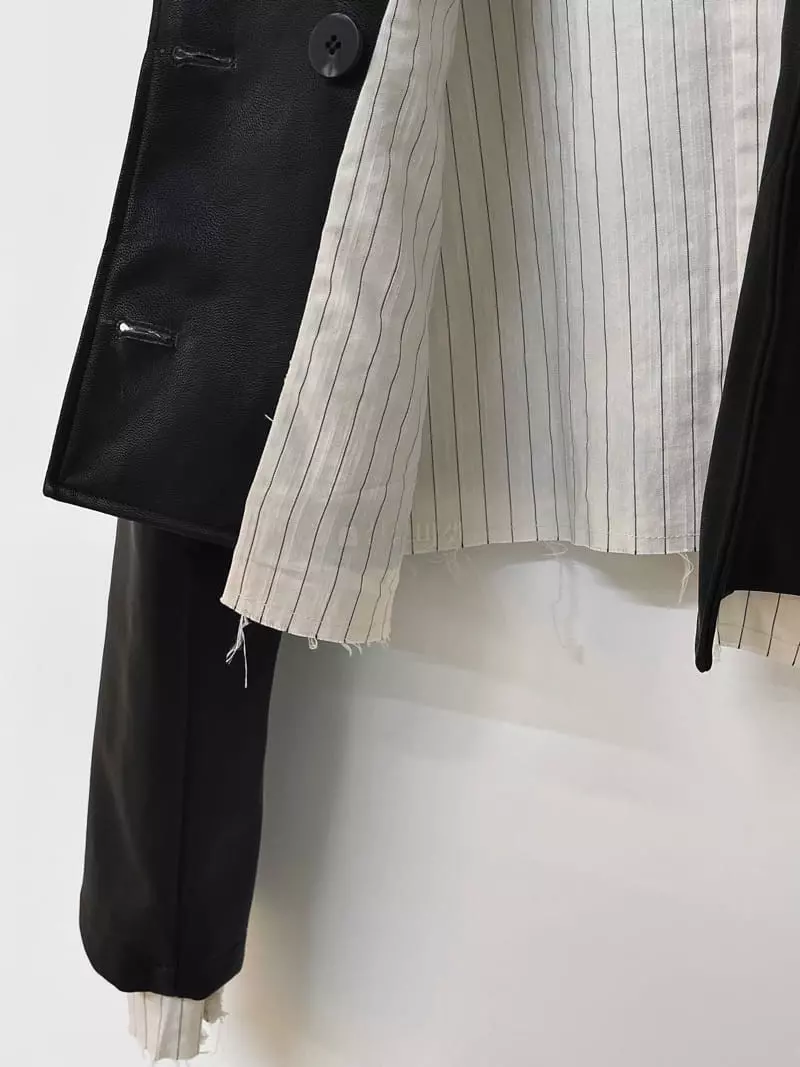 Gateless - Korean Women Fashion - #momslook - Like Leather Jacket - 9