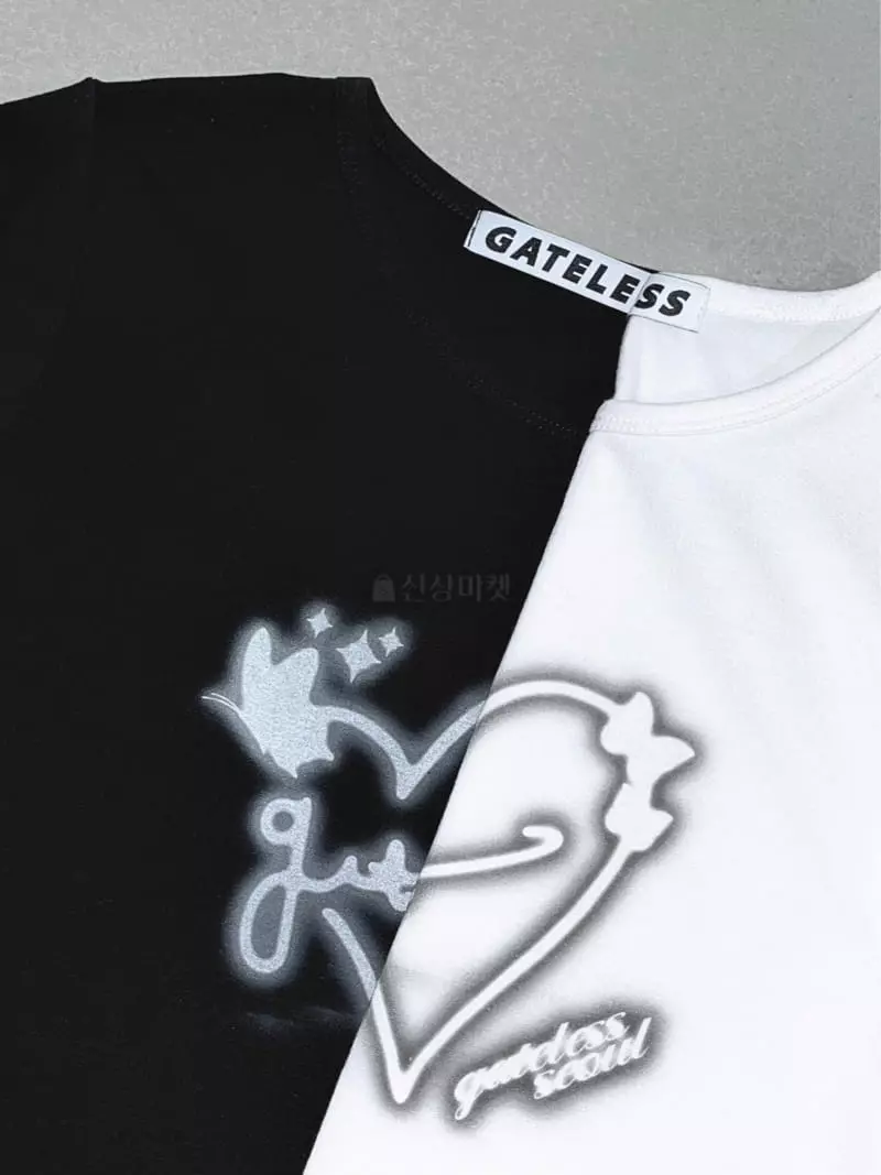 Gateless - Korean Women Fashion - #thatsdarling - Heart Tee - 2