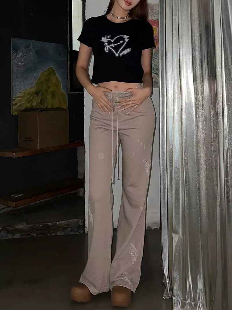 Gateless - Korean Women Fashion - #womensfashion - Heart Tee - 11