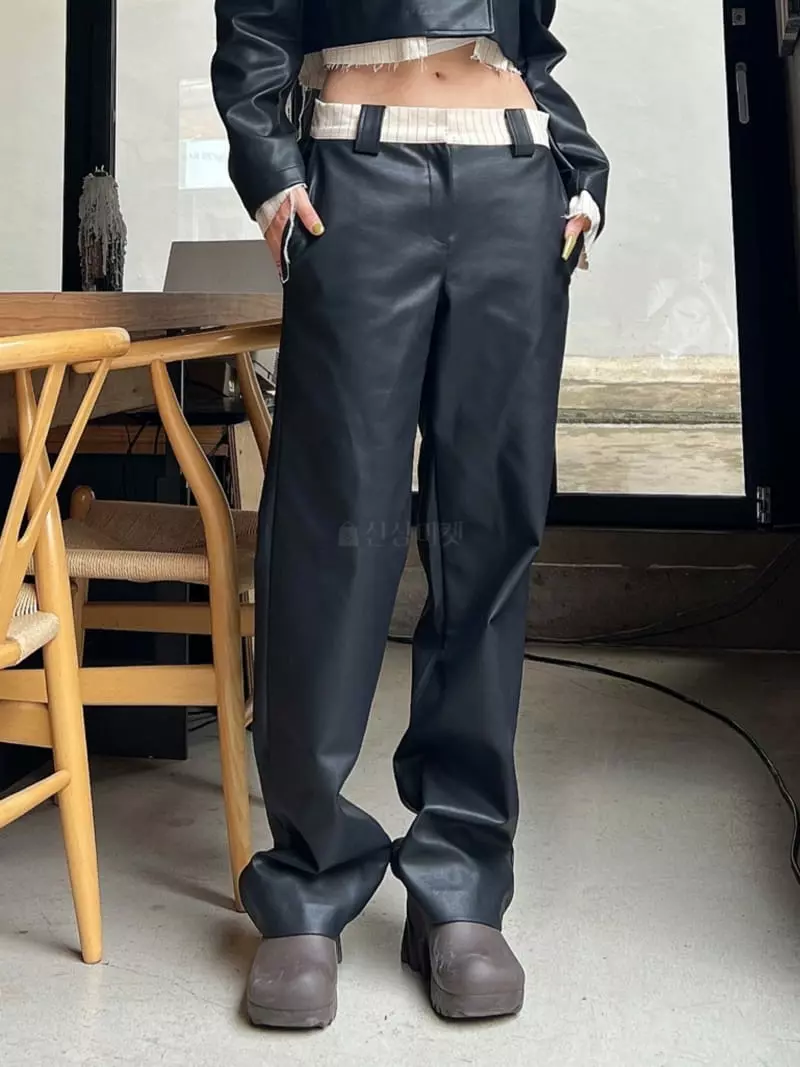 Gateless - Korean Women Fashion - #womensfashion - Like Leather pants - 7