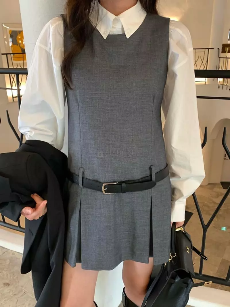 Gentlewoman - Korean Women Fashion - #thelittlethings - With One-piece - 4