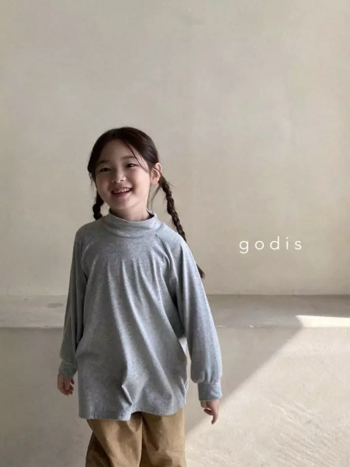 Godis - Korean Children Fashion - #Kfashion4kids - Half Turtleneck Tee - 7
