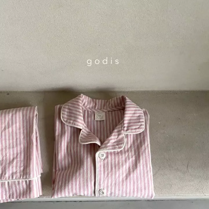 Godis - Korean Children Fashion - #Kfashion4kids - Stripes Pajama - 3