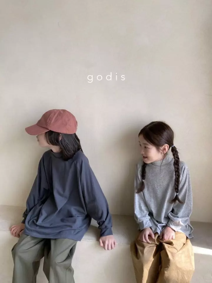 Godis - Korean Children Fashion - #designkidswear - Half Turtleneck Tee