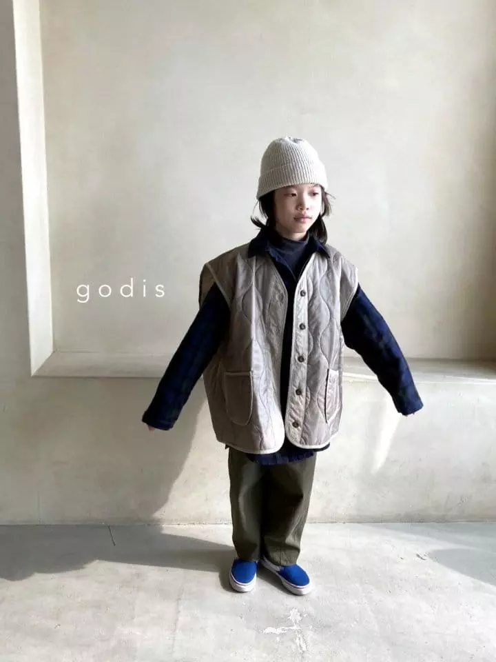 Godis - Korean Children Fashion - #kidsshorts - Quilting Vest - 6