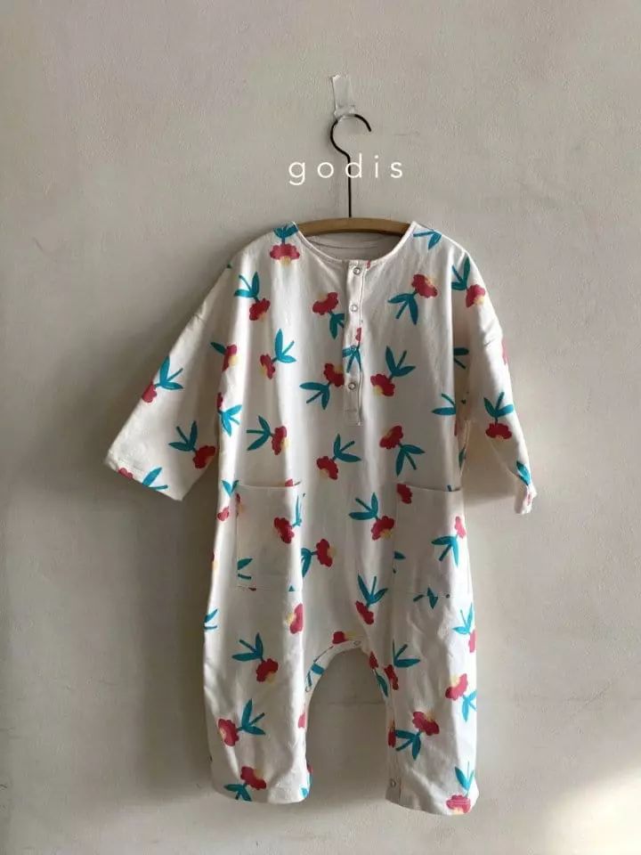 Godis - Korean Children Fashion - #kidsshorts - Flower Bodysuit - 3