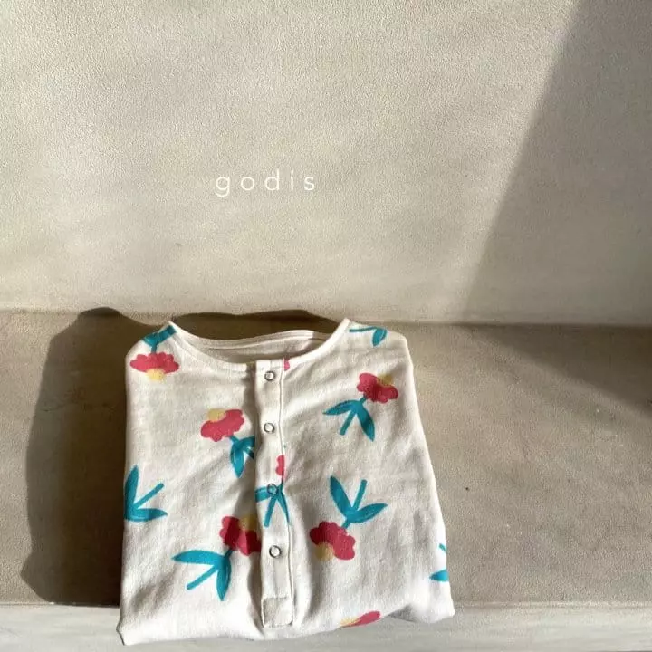 Godis - Korean Children Fashion - #kidsshorts - Flower Bodysuit - 4