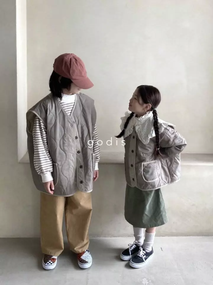 Godis - Korean Children Fashion - #littlefashionista - Quilting Vest - 10