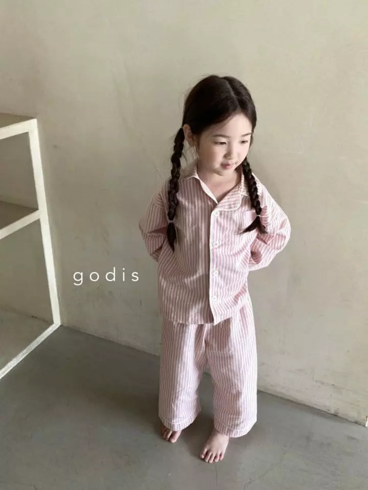 Godis - Korean Children Fashion - #minifashionista - Stripes Pajama - 6