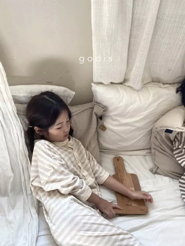 Godis - Korean Children Fashion - #todddlerfashion - Stripes Bodysuit - 9