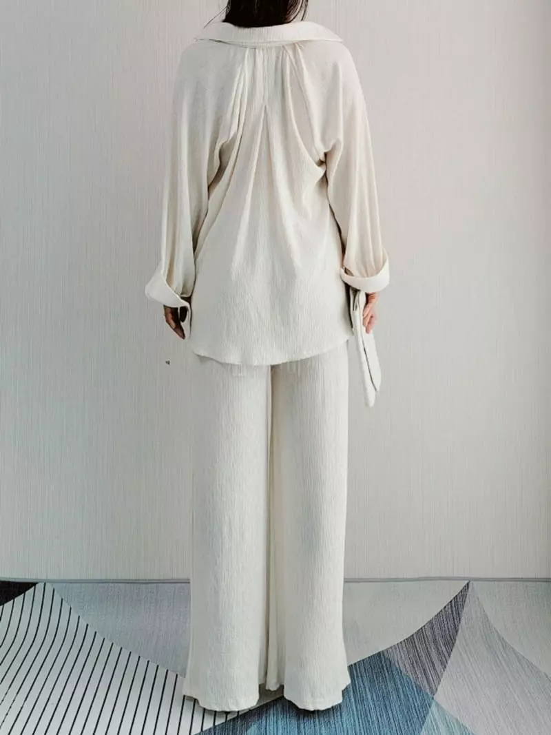 Gratia - Korean Women Fashion - #momslook - Easy Wrinkle Blouse - 2