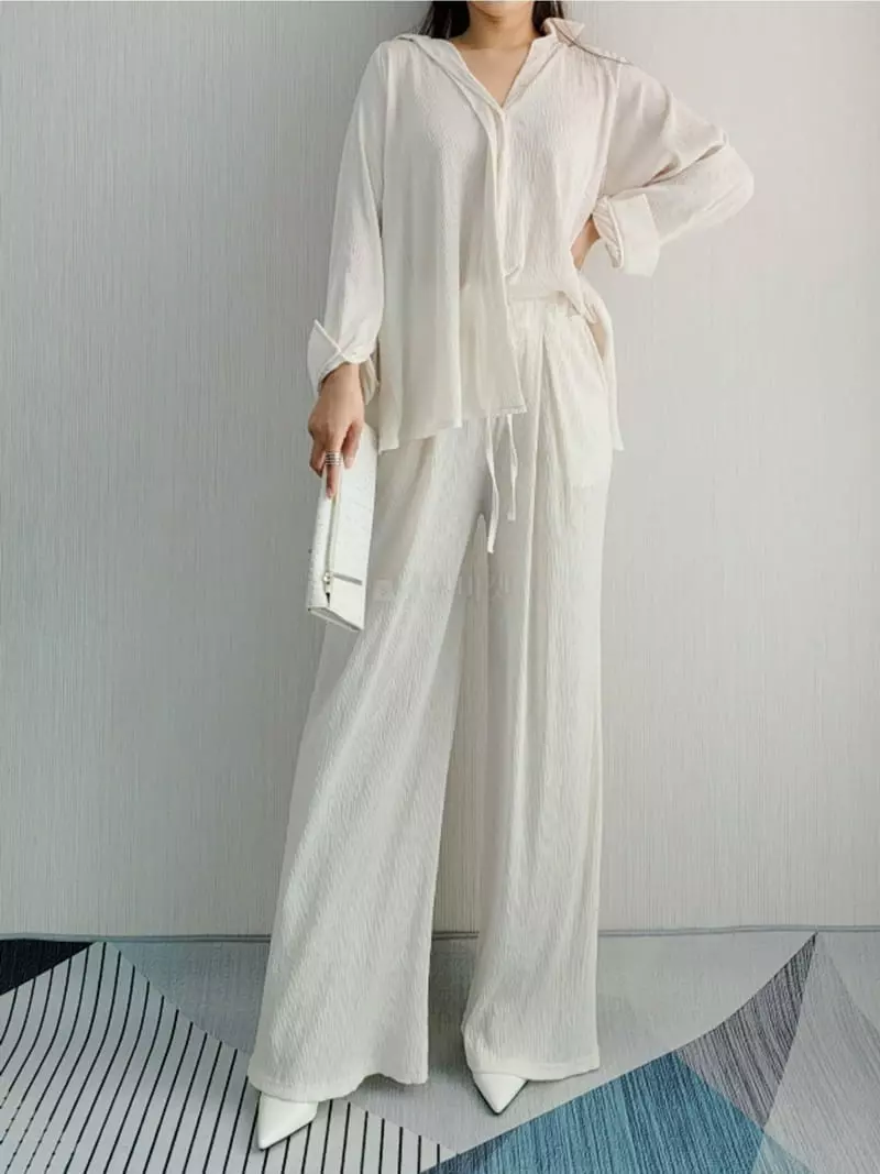 Gratia - Korean Women Fashion - #womensfashion - Easy Wrinkle Blouse - 4