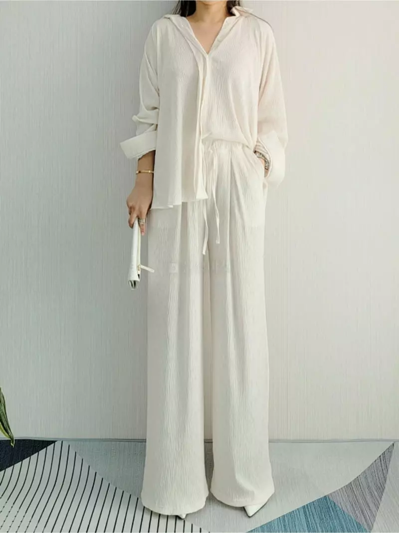 Gratia - Korean Women Fashion - #momslook - Easy Wrinkle Blouse - 6