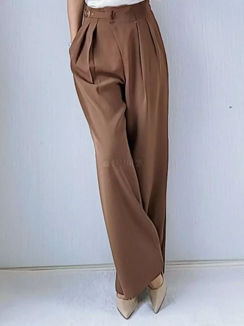 Gratia - Korean Women Fashion - #momslook - French Wide Pants - 3