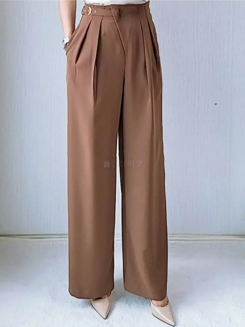 Gratia - Korean Women Fashion - #momslook - French Wide Pants - 5