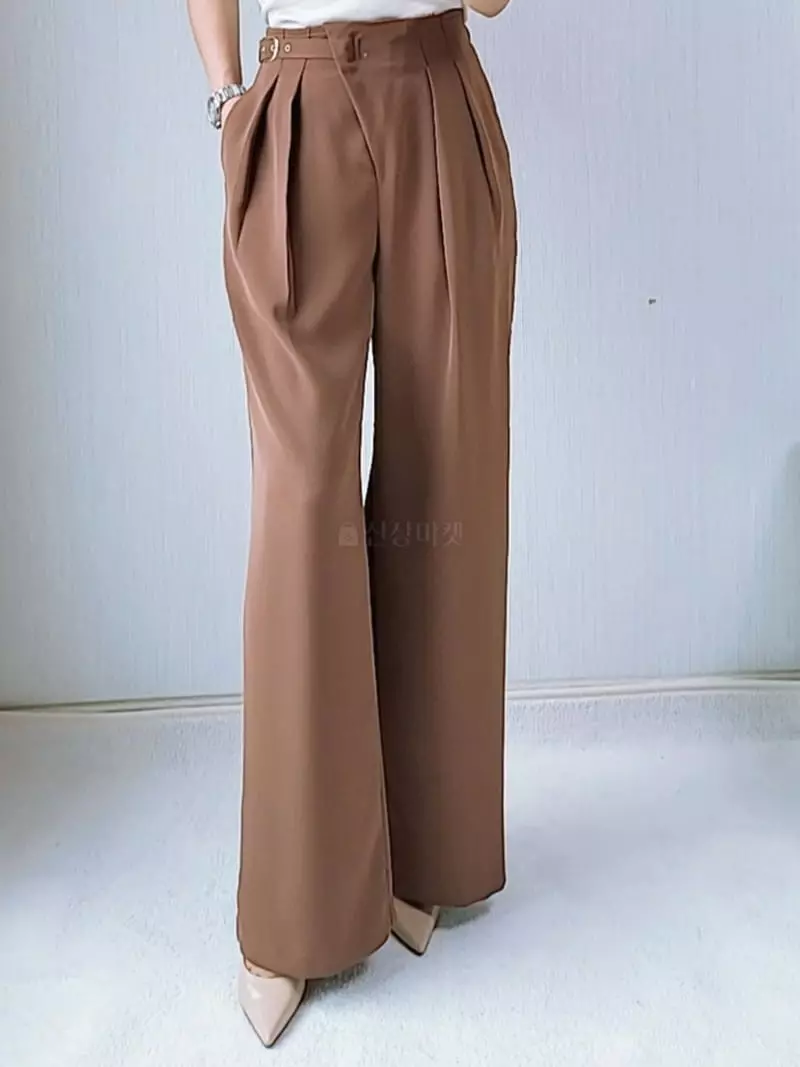 Gratia - Korean Women Fashion - #momslook - French Wide Pants - 7