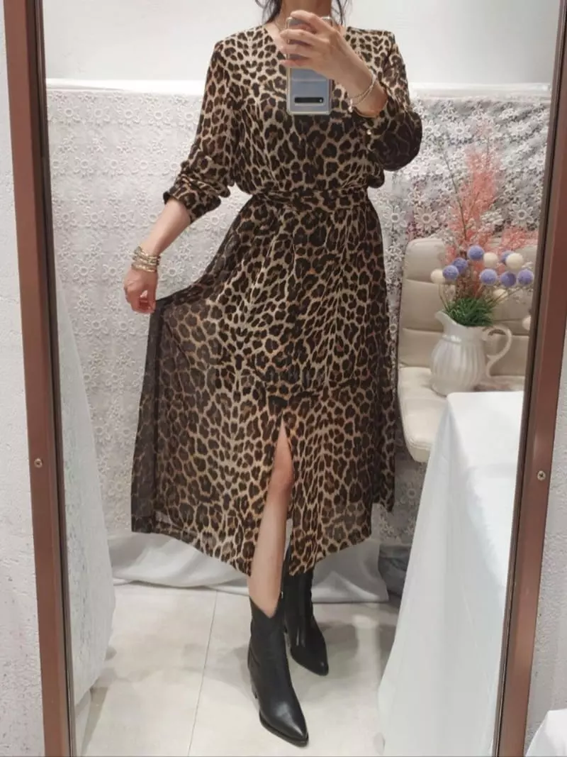 Gratia - Korean Women Fashion - #momslook - Leopard One-piece - 2