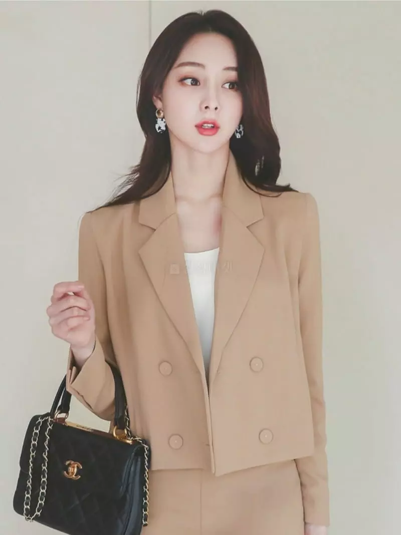 Gratia - Korean Women Fashion - #momslook - Tain Short Jacket - 11