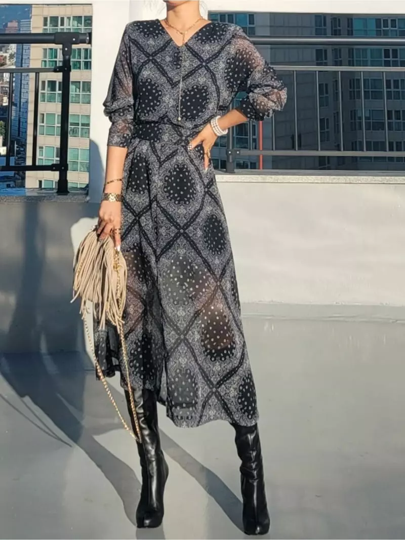 Gratia - Korean Women Fashion - #womensfashion - Lowell Long One-piece - 4