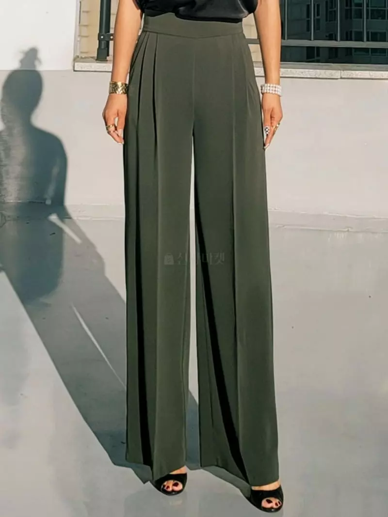 Gratia - Korean Women Fashion - #momslook - Labang Wide Pants - 9