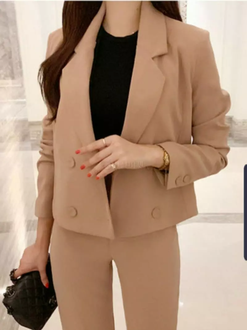Gratia - Korean Women Fashion - #romanticstyle - Tain Short Jacket - 3