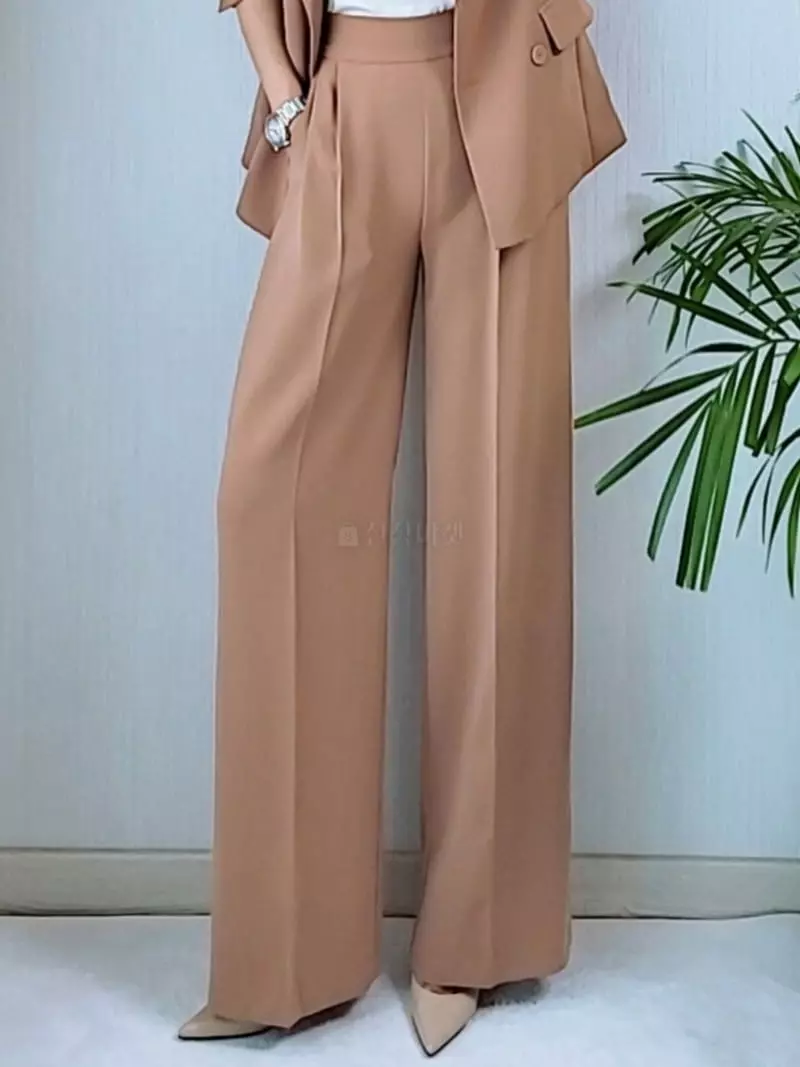 Gratia - Korean Women Fashion - #shopsmall - Labang Wide Pants - 8