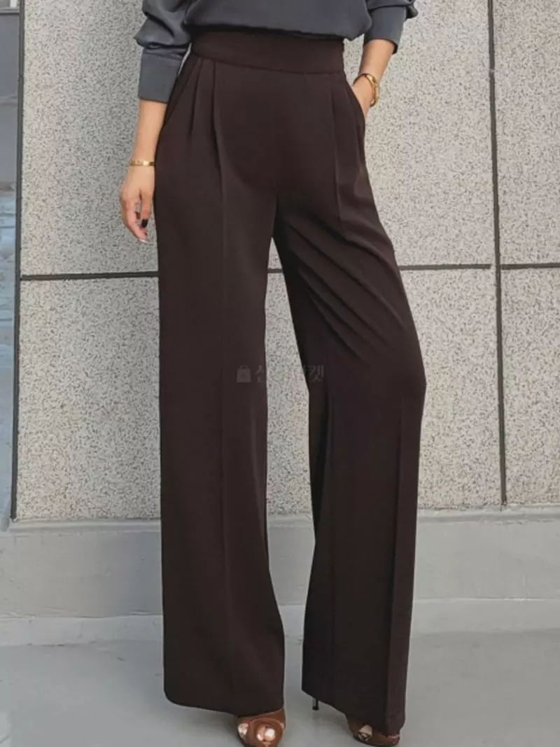 Gratia - Korean Women Fashion - #shopsmall - Labang Wide Pants - 6