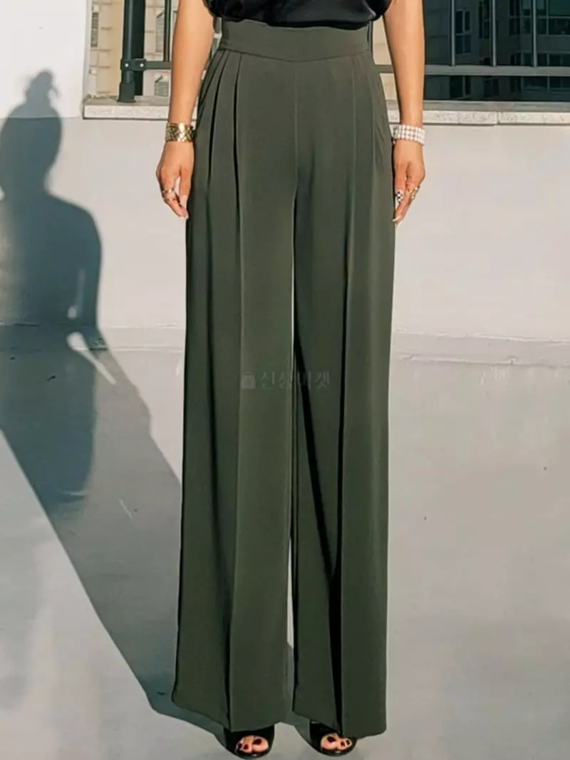 Gratia - Korean Women Fashion - #thatsdarling - Labang Wide Pants - 7