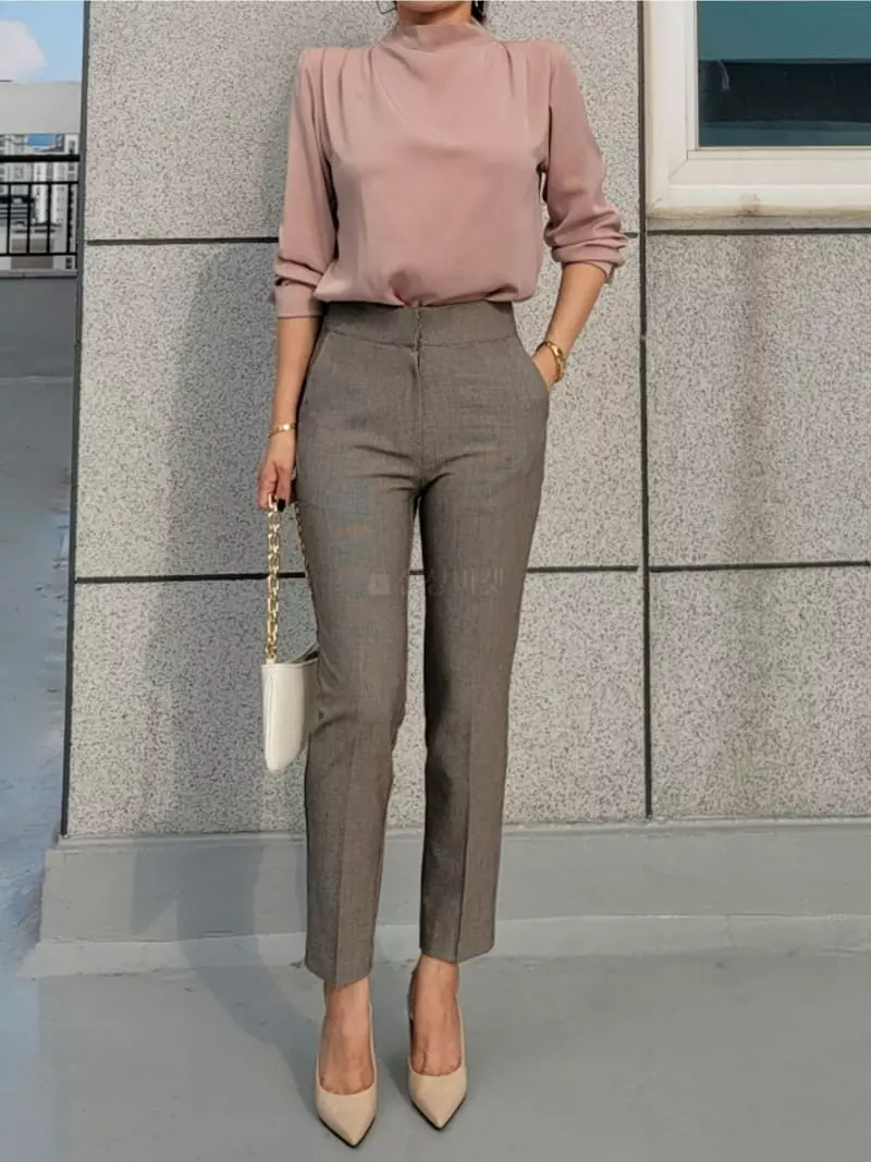 Gratia - Korean Women Fashion - #vintagekidsstyle - Mont Check Span Pants - 6