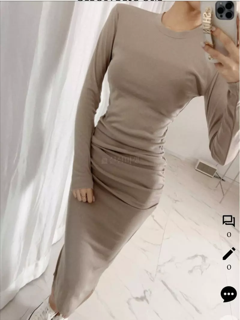 Gratia - Korean Women Fashion - #womensfashion - Jenny Shirring One-piece - 5