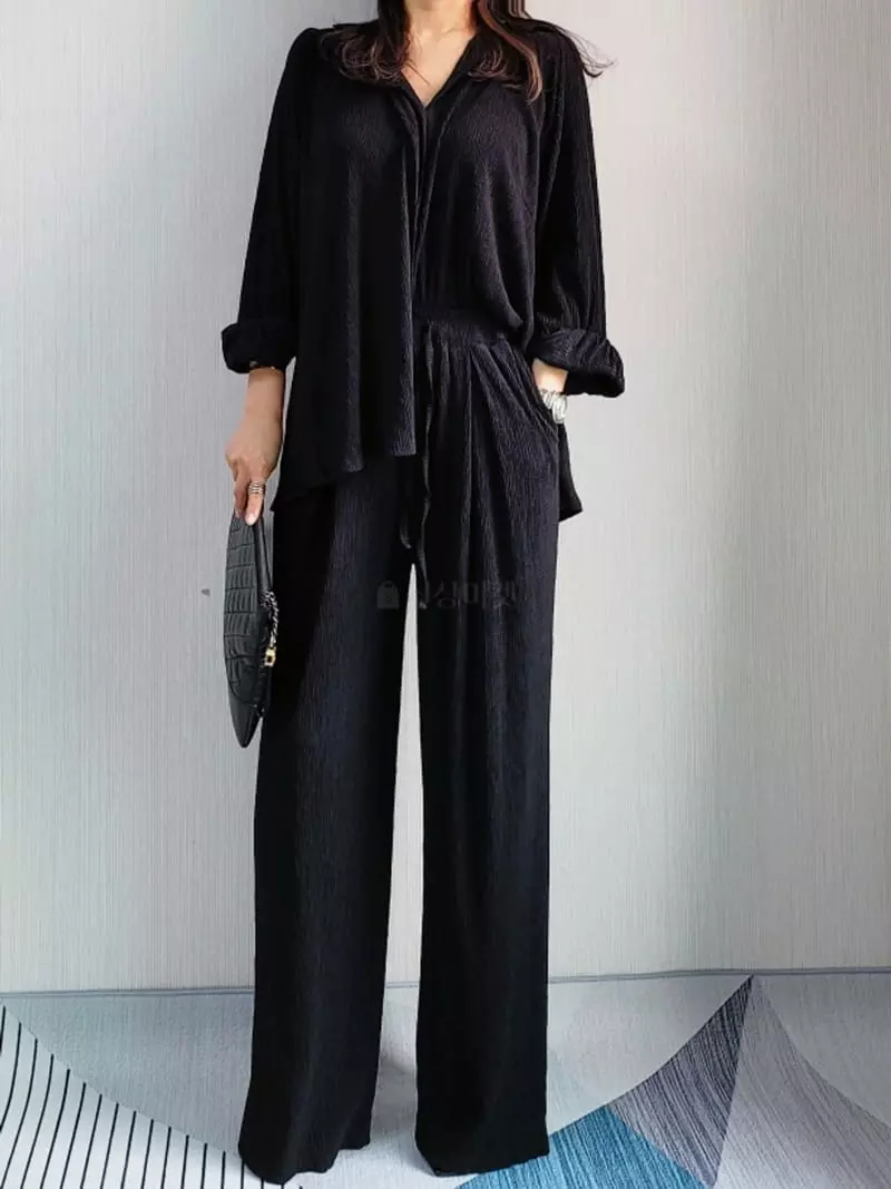 Gratia - Korean Women Fashion - #womensfashion - Easy Wrinkle Blouse - 9