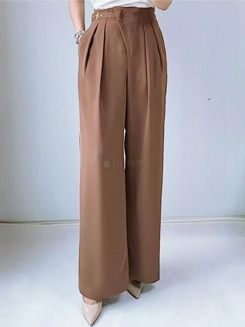 Gratia - Korean Women Fashion - #womensfashion - French Wide Pants - 6