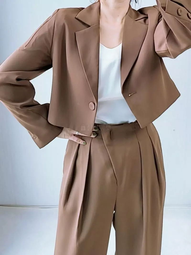 Gratia - Korean Women Fashion - #womensfashion - French Crop Jacket