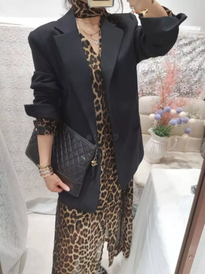 Gratia - Korean Women Fashion - #womensfashion - Leopard One-piece - 5