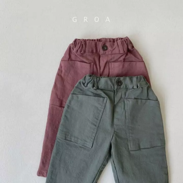 Groa - Korean Children Fashion - #Kfashion4kids - Big Pocket Pants - 8