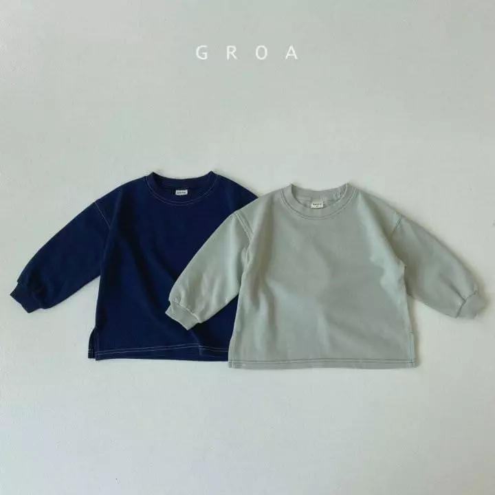 Groa - Korean Children Fashion - #kidzfashiontrend - Color Stitch Tee - 4