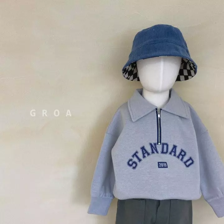 Groa - Korean Children Fashion - #childofig - Standard Half Zip-up Sweatshirt - 3