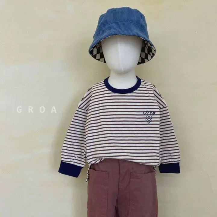 Groa - Korean Children Fashion - #childofig - Luv Stripes Tee - 11