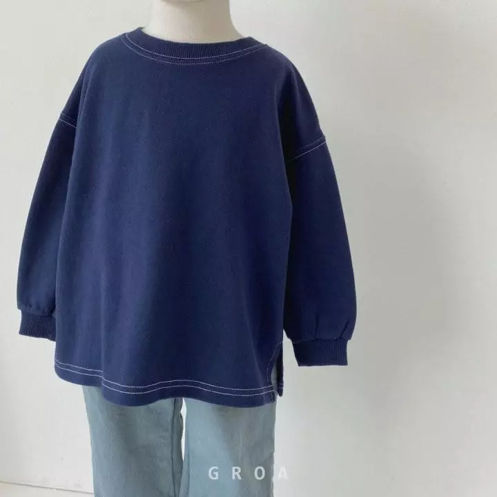 Groa - Korean Children Fashion - #designkidswear - Color Stitch Tee - 12