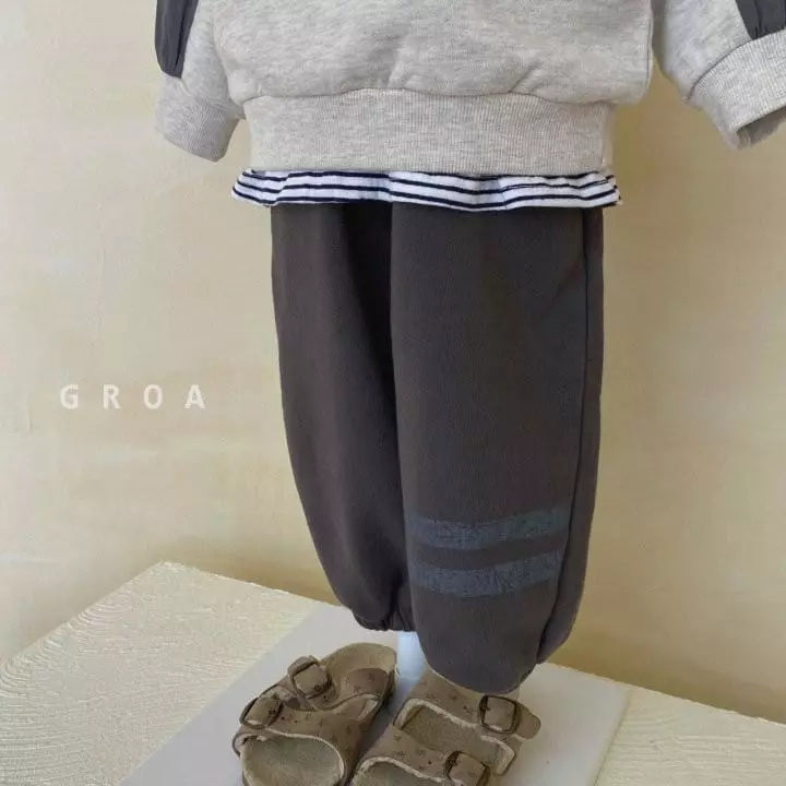 Groa - Korean Children Fashion - #discoveringself - Two Stripes Jogger Pants - 10