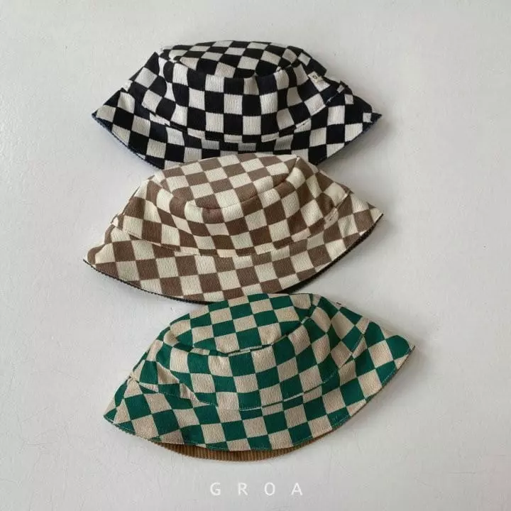 Groa - Korean Children Fashion - #fashionkids - Check Rib Bucket Hat - 9