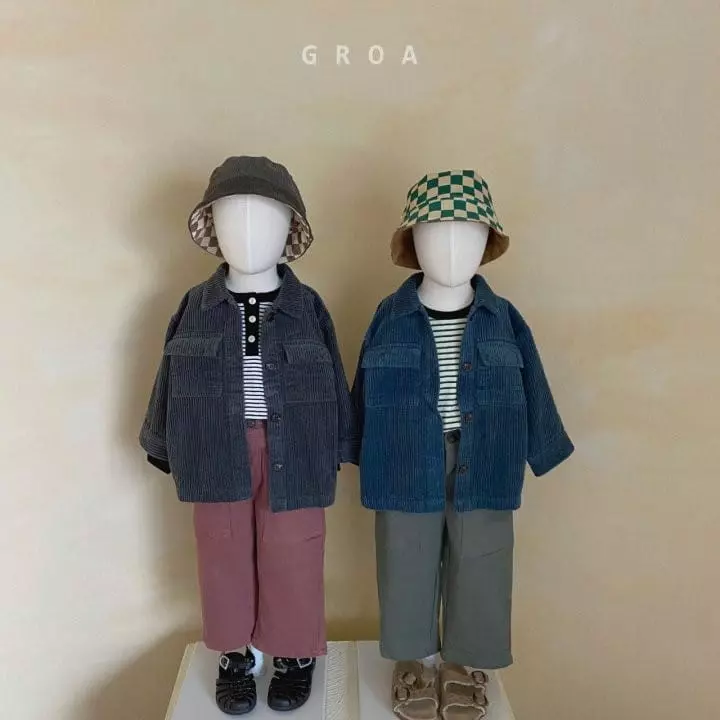 Groa - Korean Children Fashion - #fashionkids - Corduroy Jacket - 3