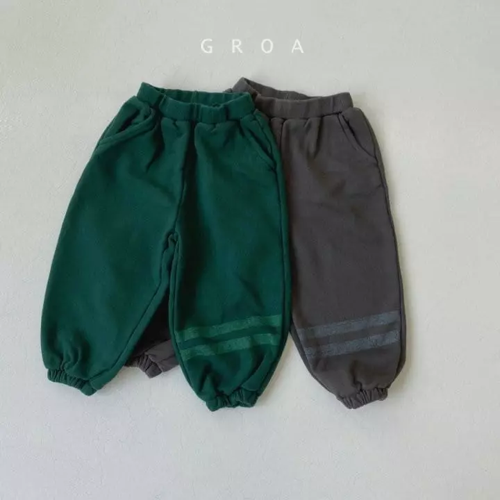 Groa - Korean Children Fashion - #fashionkids - Two Stripes Jogger Pants - 11
