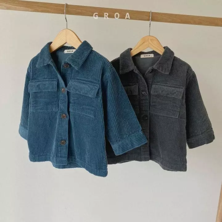 Groa - Korean Children Fashion - #fashionkids - Corduroy Jacket - 4