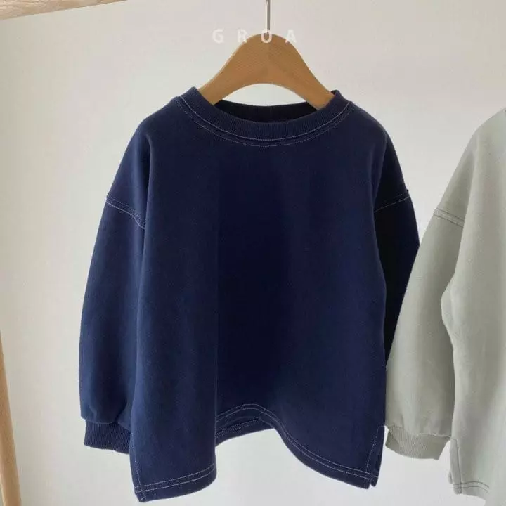 Groa - Korean Children Fashion - #kidsshorts - Color Stitch Tee