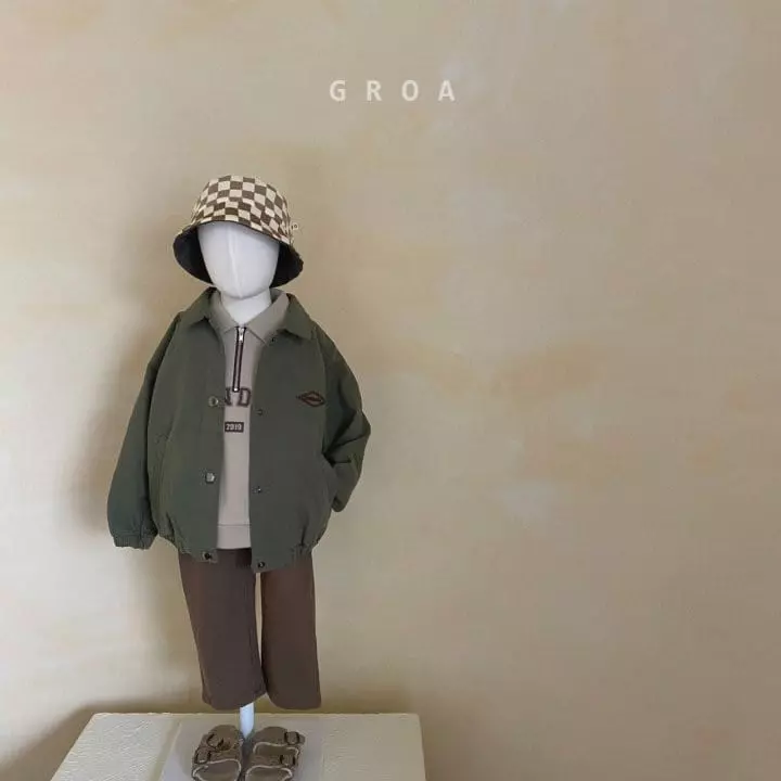 Groa - Korean Children Fashion - #kidsstore - Standard Half Zip-up Sweatshirt - 9