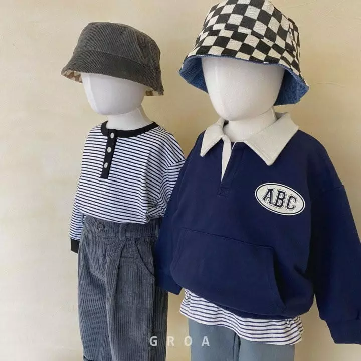 Groa - Korean Children Fashion - #kidsstore - Stripes Danjak Tee - 7