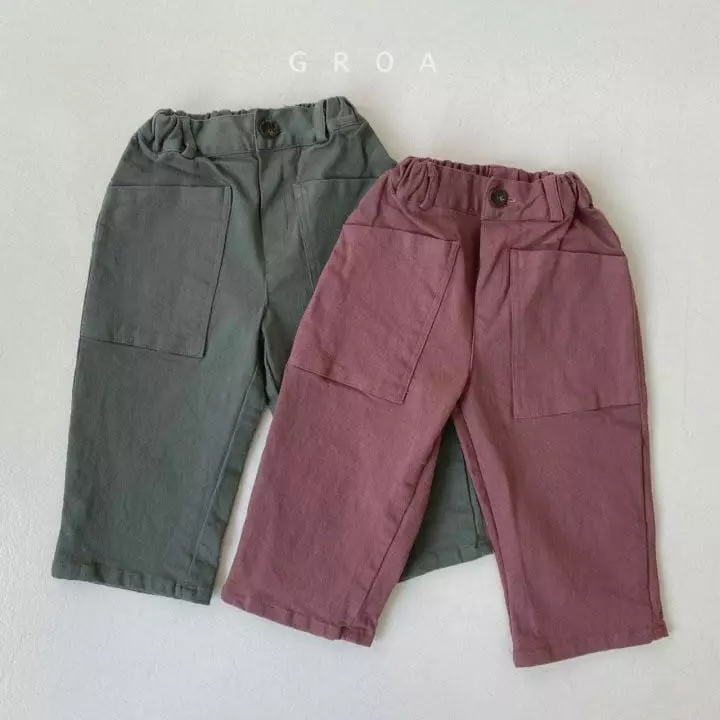 Groa - Korean Children Fashion - #kidsstore - Big Pocket Pants - 6